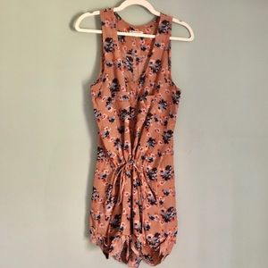 gorgeous floral silk romper, worn twice